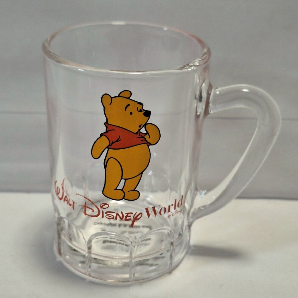 Vintage Walt Disney World Winnie the Pooh Mini Beer Mug Shot Glass Souvenir
